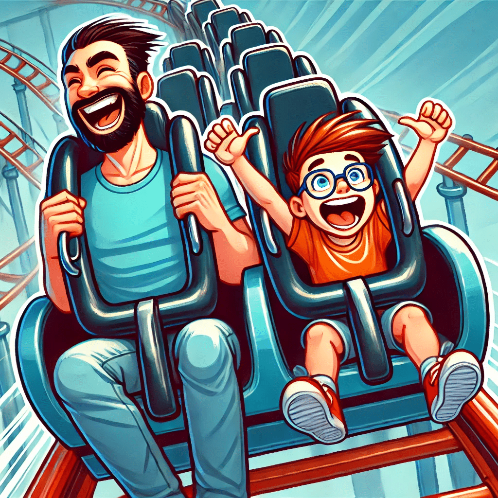 🎡 A Fun Day: Alex and His Dad at the Amusement Park 5 - İngilizce A1 Hikayeler